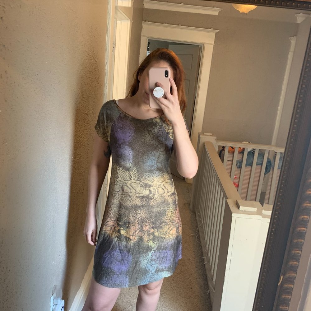 GORGEOUS Leopard Print Colorful Glittery Dress